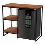 Móvel Estilo Industrial Para Frigobar Adega Cervejeira 80cm