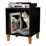 Móvel Nicho Cubo Porta Vinil Lp Disco   Mdf