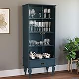 Movelbento Cristaleira 2 Portas 1 Gaveta Clássica Movelbento