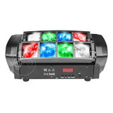 Moving Mini Spider Beam 8 Leds Osram 5w Rgbw Aranha St 805