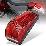 MOVOTOR Luz Traseira LED 500 Brilhante Luz De Freio Traseiro Com Iluminação De Placa De Licença Compatível Com Dirt Bike Enduro Cafe Custom Honda XR650L XR600R Suzuki DR650