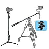 MOZA Slypod Pro Slider Motorized Monopod Camera Sliders Made Of Light Weight Carbon Fiber Vertical Payload 13Lb Extend Out 520mm 5 5H Running Time With Pan And Tilt Head Tripod