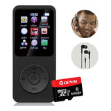 Mp3 Player Audio Portátil Rádio Fm Alto Bluetooth Música 64g