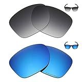 Mryok 2 Pares De Lentes Polarizadas De Substituição Para óculos De Sol Oakley Catalyst Cinza Dégradé Tingido Azul Gelo