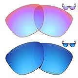 Mryok 2 Pares De Lentes Polarizadas De Substituição Para óculos De Sol Oakley Frogskins Rosa Cobalto Azul Gelo