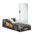 Ms Maciel & Signorini Mini Cama Infantil Mini Carros Corrida Mcqueen Para Quarto De Criança Menino Com Colchão Juvenil Cor Preto