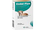 Msd Vermífugo Cães Endal Plus 4 Comprimidos