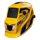 Mtr 9008 Tork Racing 4k Mascara De Solda Automatica Auto Escurecimento Tork Racing08 Cor Amarelo