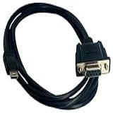 MTUERANC Adaptador Serial USB Para RS232 Cabo Conversor Serial USB Mini 5 Pinos Macho Para DB9 9 Pinos Fêmea 1 8 M Mini USB Para Série RS232 