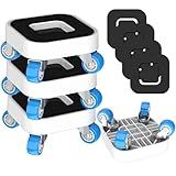 Mudanças De Móveis Com Rodas- Deslizadores De Móveis Com Rodas Giratórias De 360- De 3-2 Cm- Carrinho De Móveis Para Mover Sofá Pesado- Cama- Capacidade De Carga De Até 408 Kg