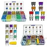 MuHize Kit De Fusíveis Automotivos Atualizados Padrão E Mini 2A 3A 5A 7 5A 10A 15A 20A 25A 30A 35A Kit De Fusíveis Sortidos Com Extrator 2024 Novo Fusíveis De Substituição Para Carro Trailer 