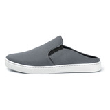 Mule Masculino Aberto Lona Tênis Social Casual Sapatilha
