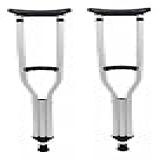 Muletas Axilares Adulto Alumínio Altura Ajustável SEQUENCIAL