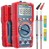 Multímetro Digital AstroAI 4000 Contagens Medidor De Voltagem De Alcance Automático TRMS De 1 5 V 9 V 12 V Testador De Tensão De Bateria Tensão De Corrente Resistência E Diodos Voltímetro De Continuidade Com Função De Tensão Sem Contato