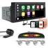Multimídia 1 Din + Câmera De Ré + Sensor Ré Prata S10 2008