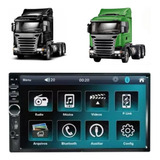 Multimídia 2din Mp5 Usb Bt Android Ios Sd Caminhao R500