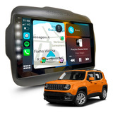 Multimidia Android Carplay 9poleg Moldura Câmera De Ré