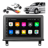 Multimídia Android Mp5 Corsa Classic Wind Moldura Câmera Ré