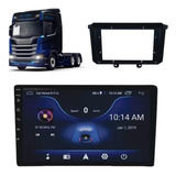 Multimídia Caminhão Android Carplay Usb Bluetooth Moldura 9p