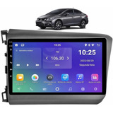 Multimídia Civic G9 Android 2ram 32gb Carplay Moldura Preta