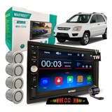 Multimídia Rádio Bt Sportage 2005 06 07 09 10 Sensor Cam Cor Kia Sportage 2005 À 2010 Prata