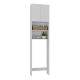 Multimóveis Mp3064 131 Armário Branco De Banheiro 185x48cm
