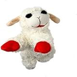 Multipet Brinquedo De Pelúcia Para Cães Lambchop 25 4 Cm Branco Bronzeado Pequeno