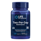 Multivitamínico Dois Por Dia Life Extension, 120 Comprimidos