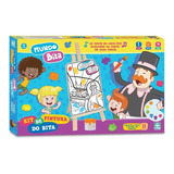 Mundo Bita Kit De Pintura Com Telas Guache Paleta Cavalete