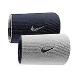 Munhequeira Dupla Face Grande Dri Fit Home Away Doublewide 2 Unid Único Azul Branco