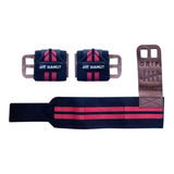 Munhequeira Elástica Com Grip Couro Cross Training Mamut