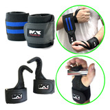 Munhequeira Faixa De Pulso Gancho Strap Luva Fita Academia