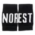 Munhequeira Wrist Band Beach Tênis Cross Training - No Rest Cor Preto/ Branco