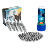 Munição Bbs 300 Esferas Aço 4 5mm 5x Leão Warmmo 12g Co2