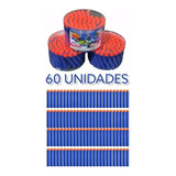 Munição P Lançador De Dardos Nerf Espuma Kit 60 Unidades