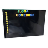 Mural De Fotos Recados Preto 60x40 Painel Metálico 12 Imãs