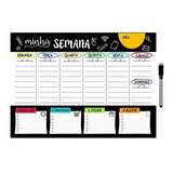 Mural Planner Organizador Minha Semana Anotações 26x20cm