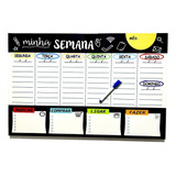 Mural Planner Organizador Minha Semana Anotações 60x40
