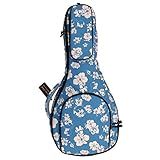 MUSIC FIRST Design Original 15 Mm De Espessura Acolchoado Estilo Havaí Azul E Branco Plumeria Lona Estilo A F Padrão Bandolim Gig Bag Estojo De Bandolim Macio Serve Para A Maioria Dos Bandolim