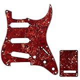 Musiclily Kit Escudo SSS Pickguard Com Tampa Traseira Para Guitarra Fender EUA Mexicana Made Stratocaster Standard Estilo Moderno 4 Camadas Vintage Tortoise