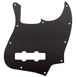 musiclily ultra furos aluminio anodizado escudo pickguard fender american standard preto