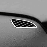 MVMTVT Para Audi Q3 2013 2014 2015 2016 Acessórios Estilo De Carro ABS Cromado Painel Frontal Ar Condicionado Tomada Moldura Painel Cobertura Acabamento