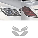 Mvmtvt Película Protetora De Farol De Carro Lanterna Traseira Transparente Preto Tpu Adesivo Para Mercedes Benz Maybach S Class W222 S500 S650 Amg