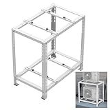 Mxclimate Mini Suporte De Aterramento Dividido Para Sistema De Bomba De Calor Condensador Mini Split Sem Dutos Suporte De Montagem De Piso De Níveis Duplos Para 9000 18000 Btu
