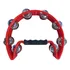 Mxt Pandeiro Pandeirola Meia Lua Cajon Percussão Cor Vermelho