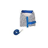 MY PET BRASIL Colete Peitoral Para Cachorros N-2 Modelo Ipanema Peitoral Com Guia Para Cães Pequenos Coleira Peitoral Azul