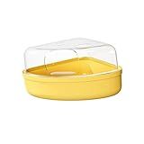 MYCENSE Recipiente De Banho De Areia De Hamster Banho Seco De Areia De Gerbil Banheira Resistente De Hamster Para Esquilos Gerbil Furão Amarelo Grande