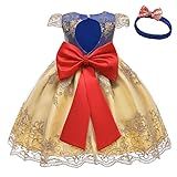 MYRISAM Vestidos De Festa De Casamento Para Bebês Meninas Com Enfeite De Cabeça Bordado Princesa Vestido De Laço Batizado Batismo Vestido Tutu Y Amarelo 6 7 Anos