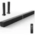 Mzeibo 60w 32 Polegadas Destacável 5.0 Barra De Som Preta 127v Bluetooth 5.0 Óptico Hdmi Aux Com Controle Remoto Home & Party Home Theaters