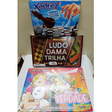 N 2960 C 3 Jogos Xadrez Ludo Dama Trilha E Jogo Da Verdade